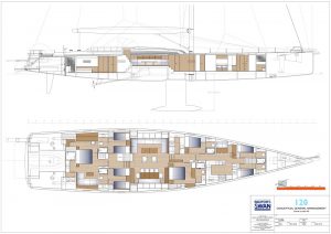 Nautor's Swan 120 General Arrangements