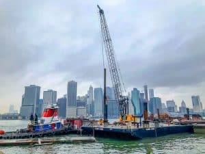 One 15 brooklyn marina Craning in