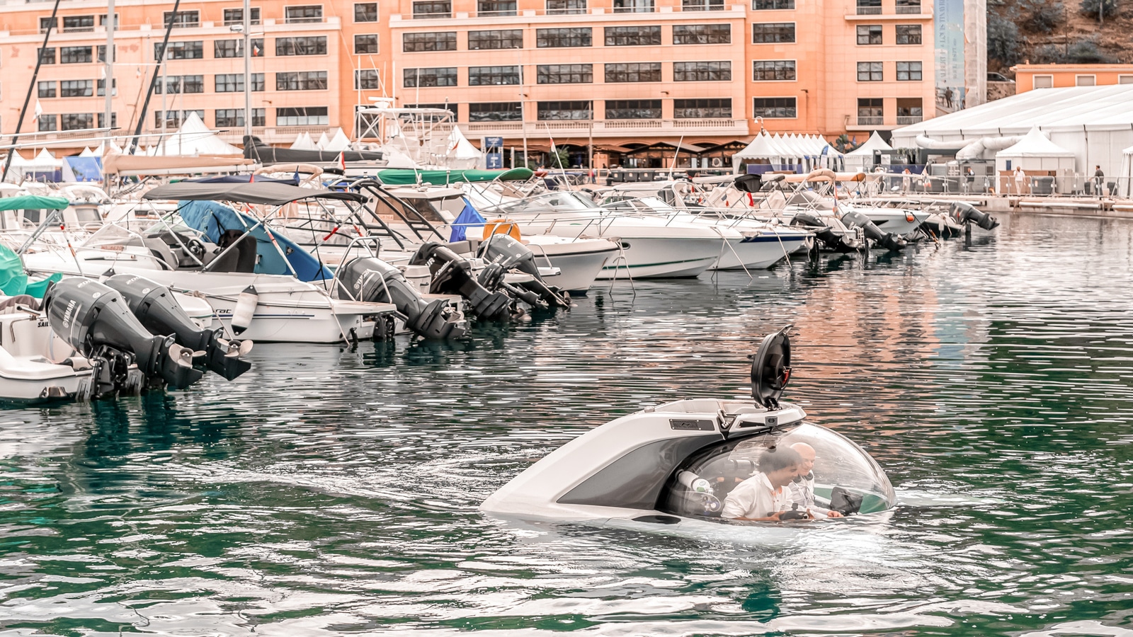 Monaco yacht show sub marine