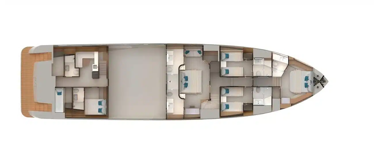 Ocean-Alexander-28L-Lower-Deck-Plan
