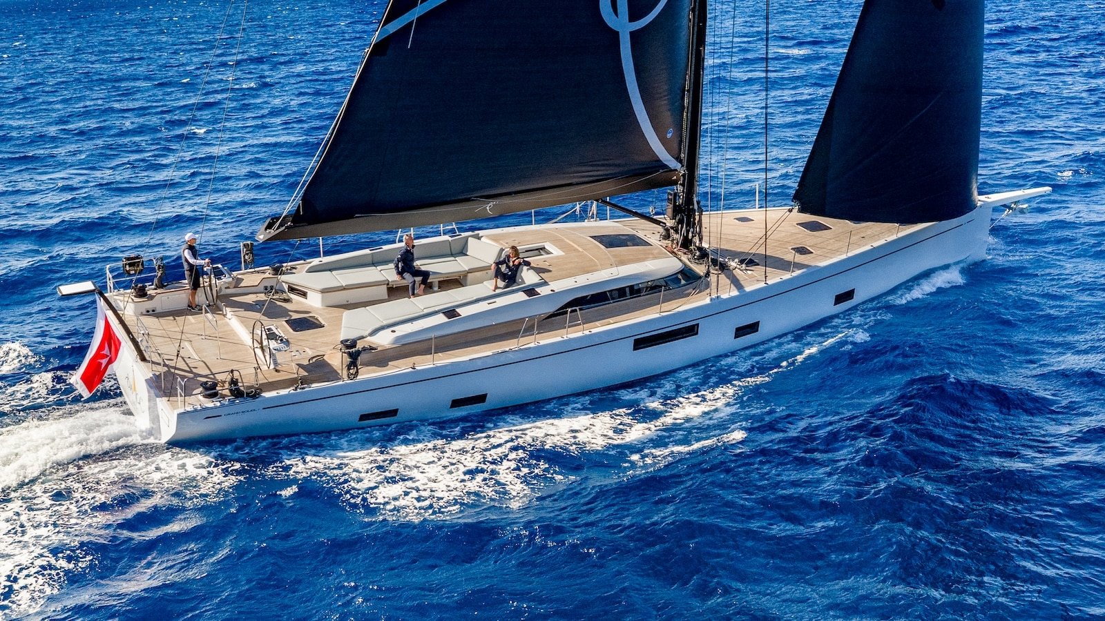 Grand Soleil Plus 80 LC sea trial under sail