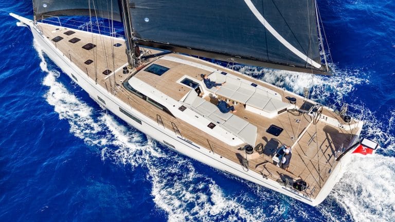 Grand Soleil Plus 80 under sail